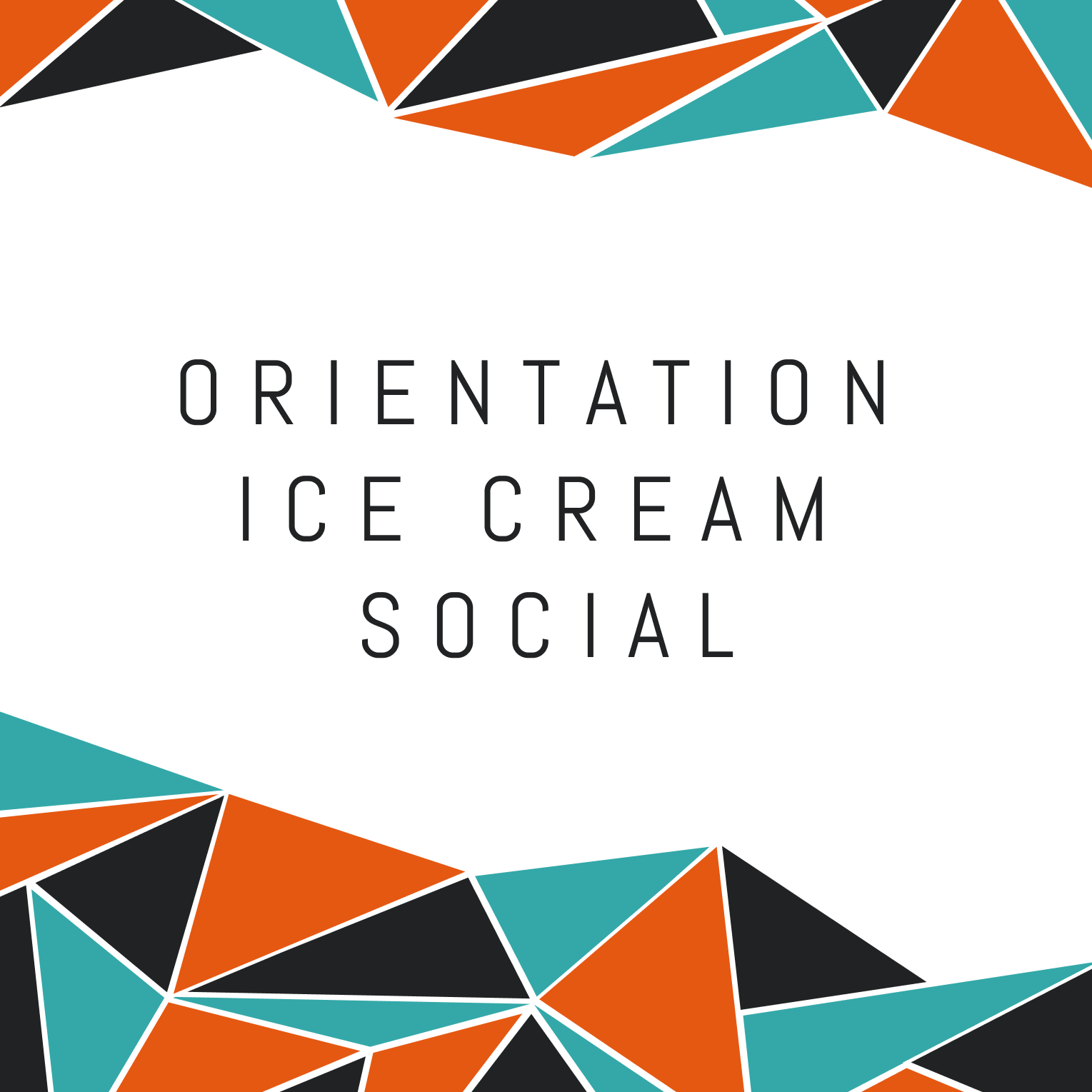 Orientation Ice Cream Social Flyer